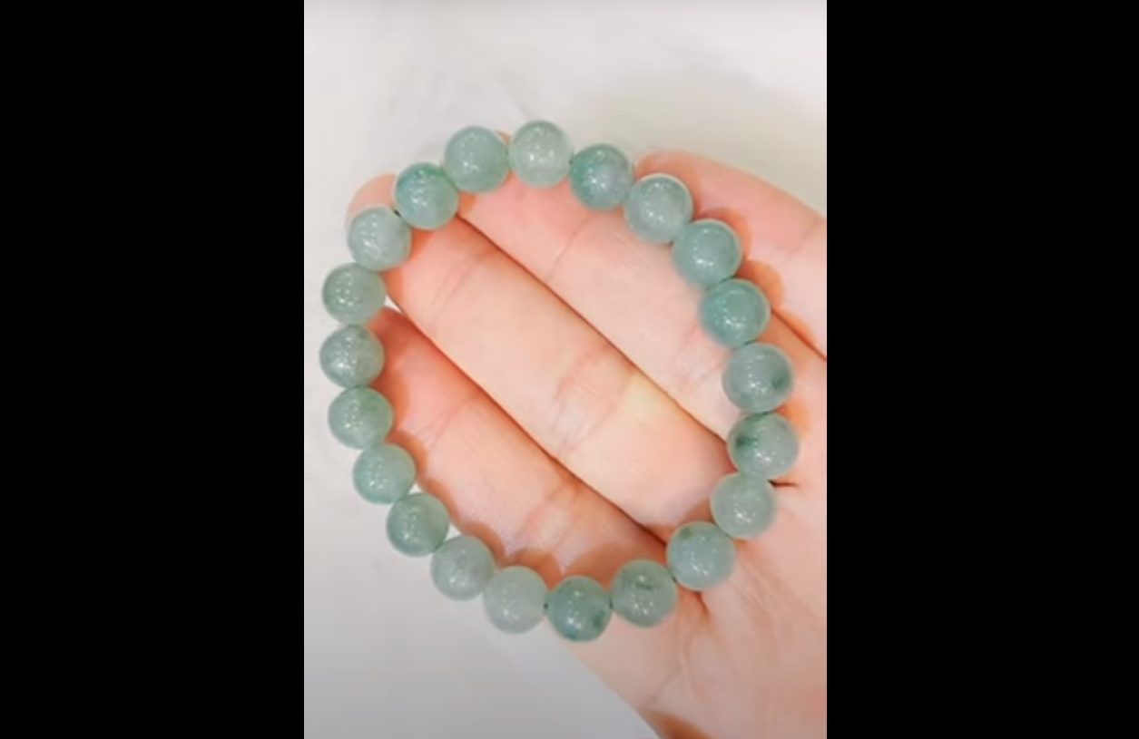 Chuỗi Hạt Ngọc Cẩm Thạch Xanh Sữa Phát Sáng