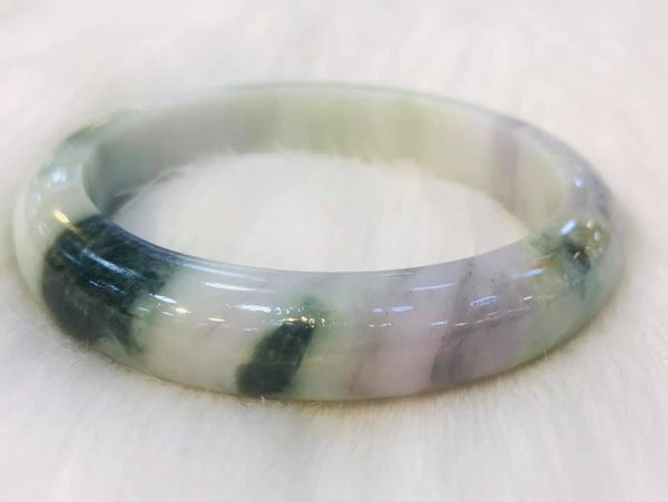Vòng Tay Cẩm Thạch Bản Hẹ Chính Hãng Gmt Jade