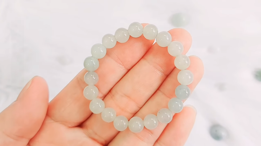 Chuỗi Hạt Cẩm Thạch Xanh Sữa Cao Cấp Thiên Nhiên
