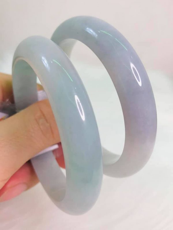 Vòng Cẩm Thạch Giá Rẻ Bản Hẹ Ánh Tím