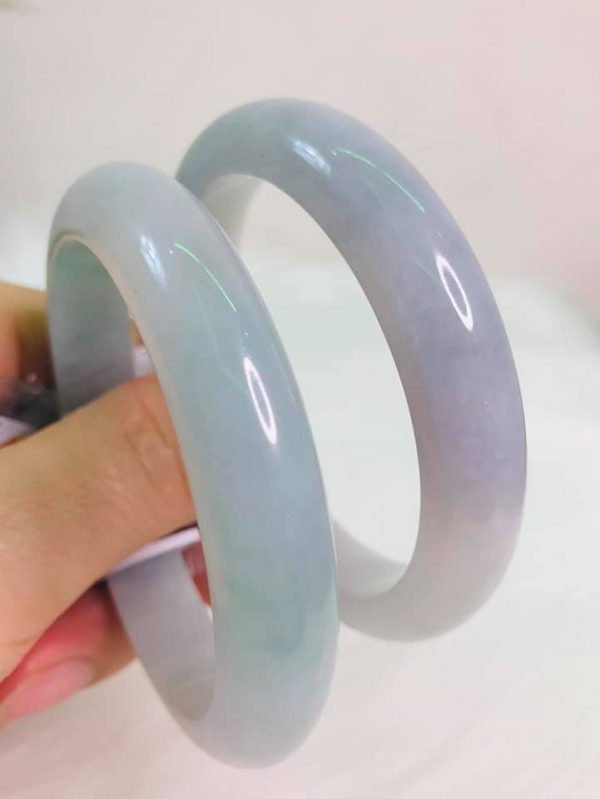 Vòng Cẩm Thạch Giá Rẻ Bản Hẹ Ánh Tím